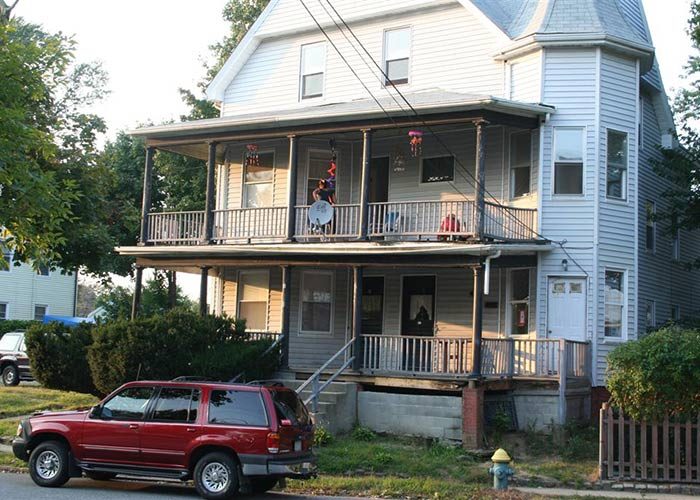 Porch reconstruction project: Before